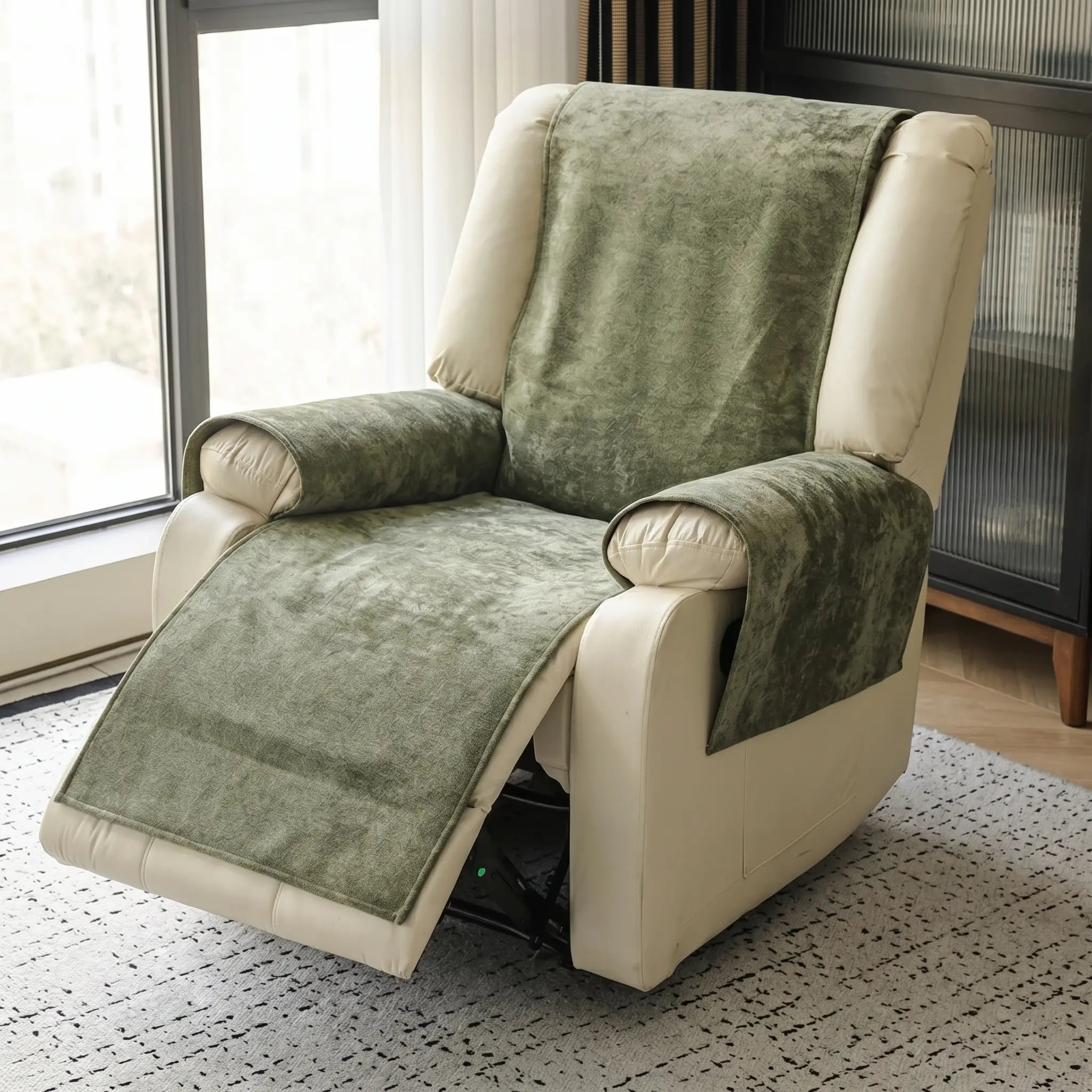 Croft recliner cover in a home setting