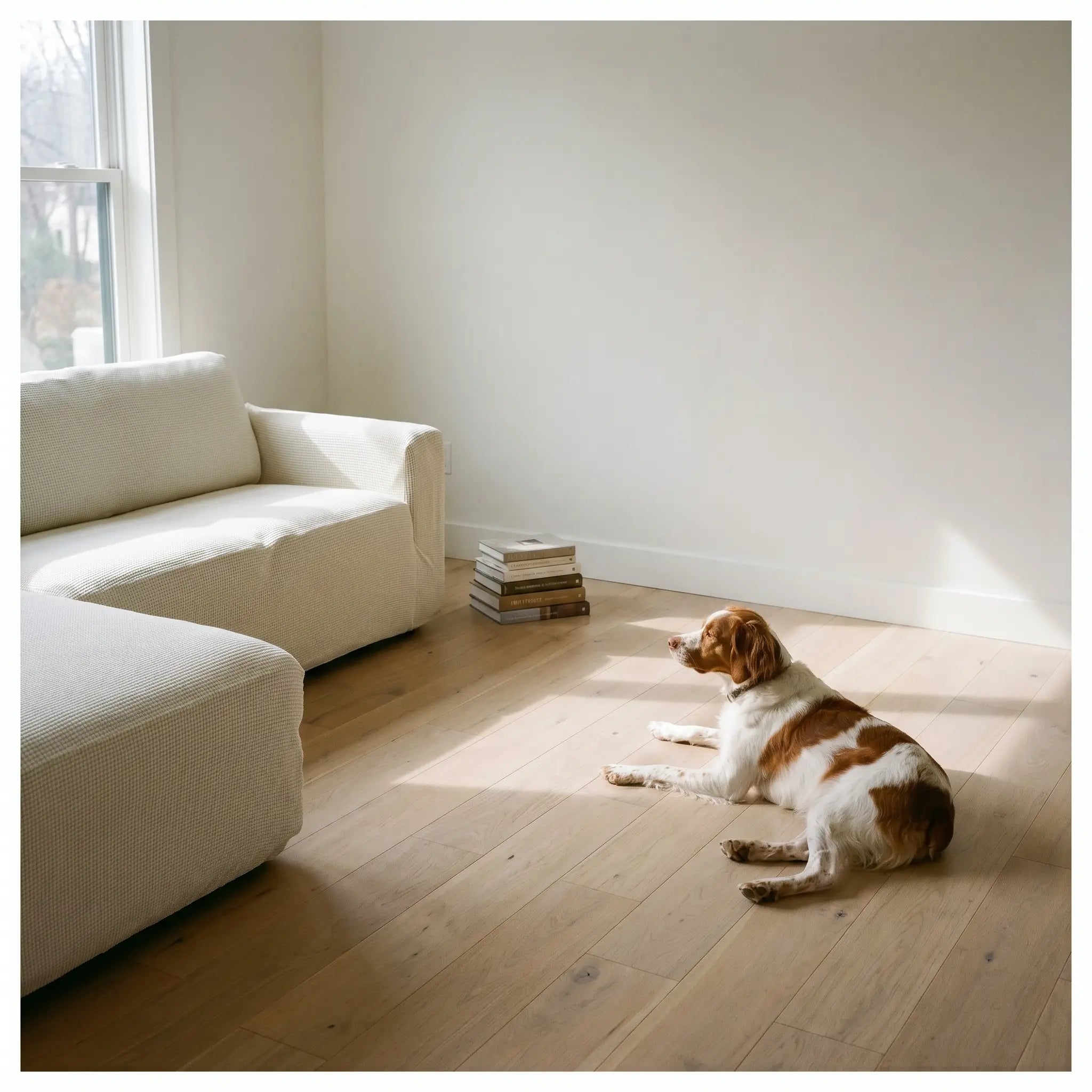 Dale stretch honeycomb sofa cover in a living room