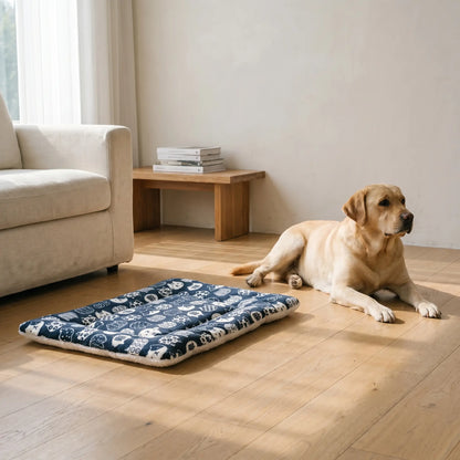 Eden flannel mat in a living room