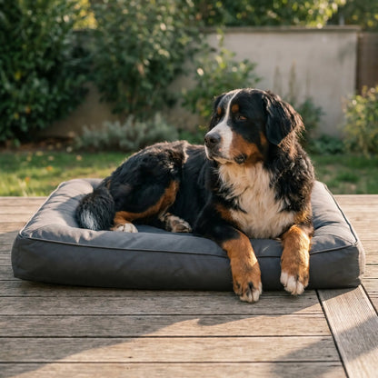 Bernese Mountain Dog in the Fenn dog bed