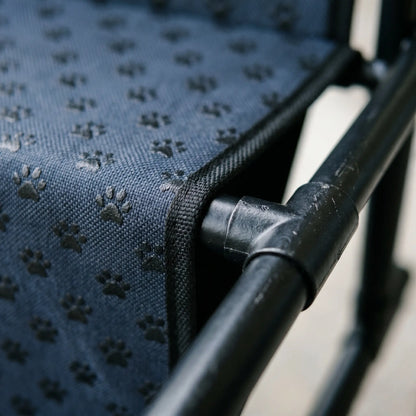 Foss dog stairs textured step and steel frame detail