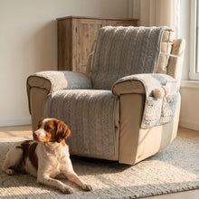 Brittany Spaniel with the Frome recliner cover