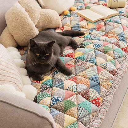 Holm - Quilted Cotton Garden Sofa Protector Cover