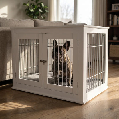 French Bulldog sitting inside the Hadley