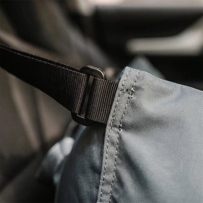Hale Oxford fabric and LATCH clip detail