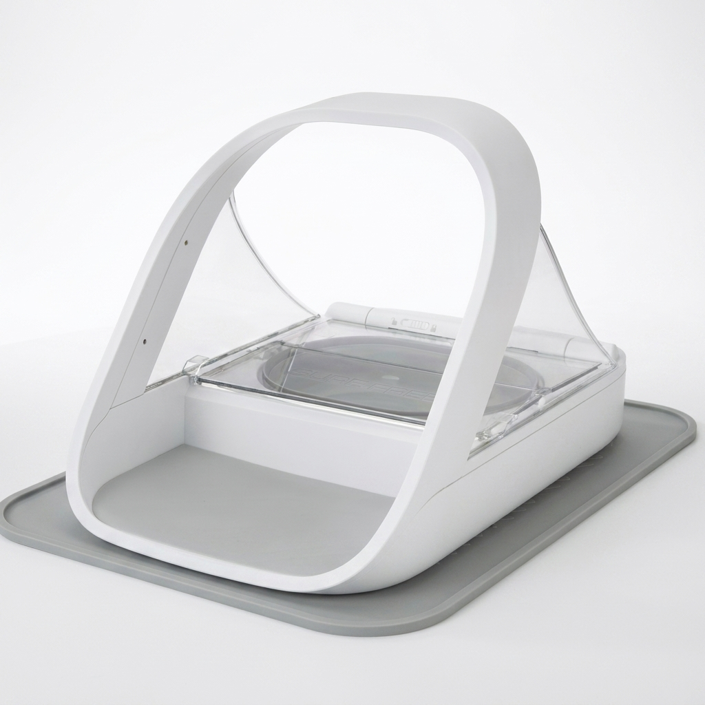 Latch microchip cat feeder studio product shot