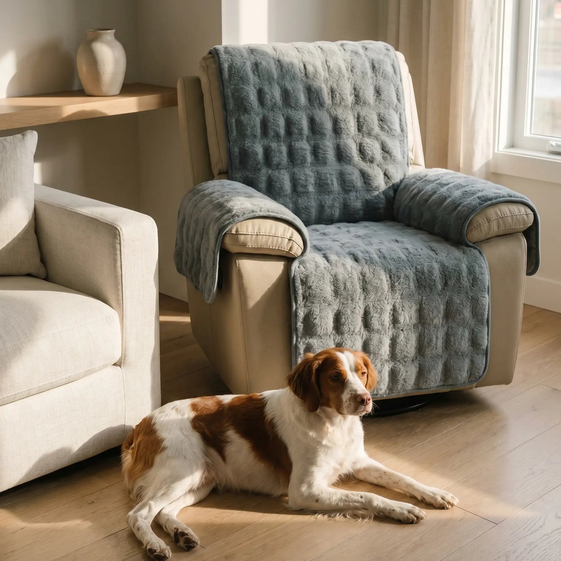 Brittany Spaniel with the Cinder