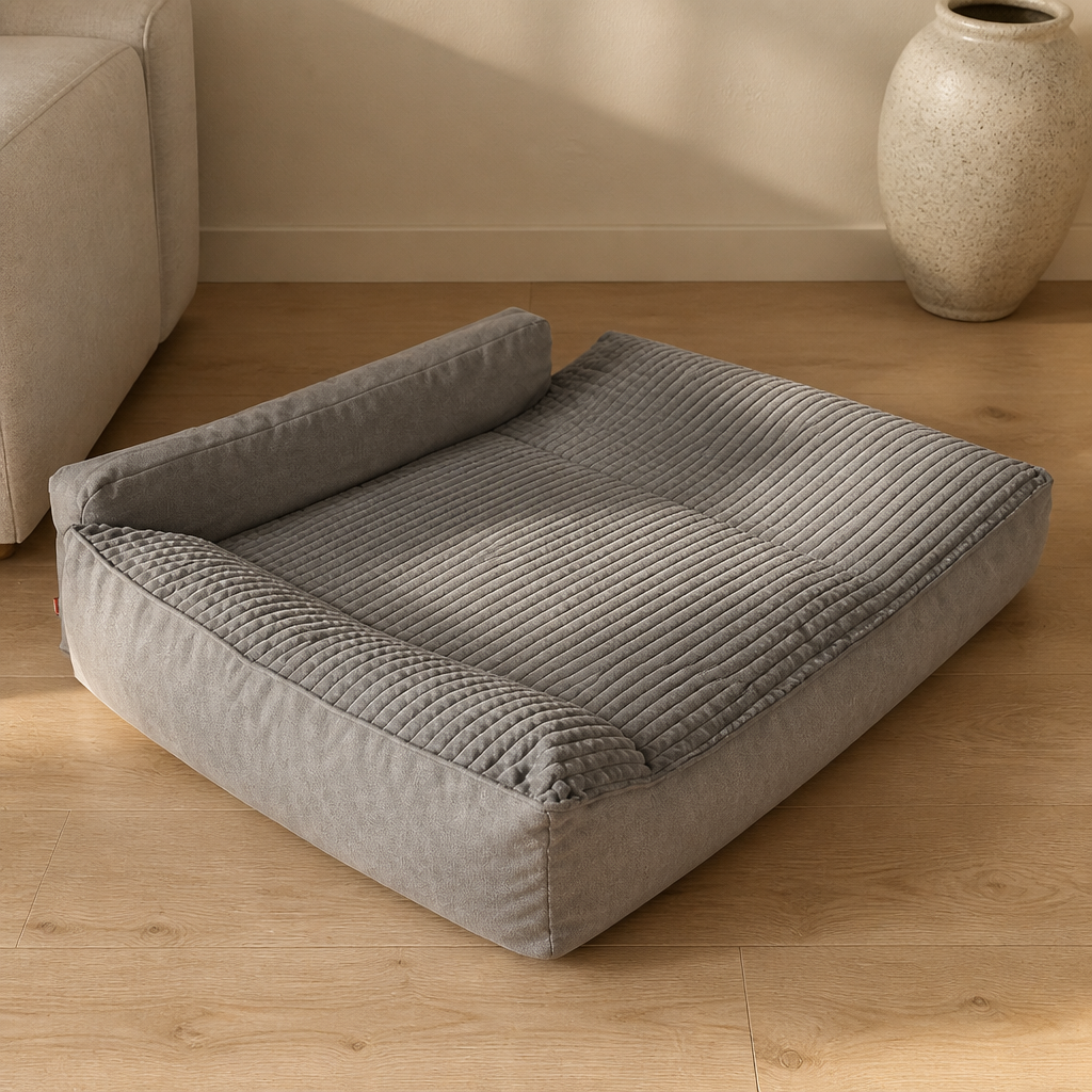 Bramble thickened dog pillow bed close up context - Shot 4