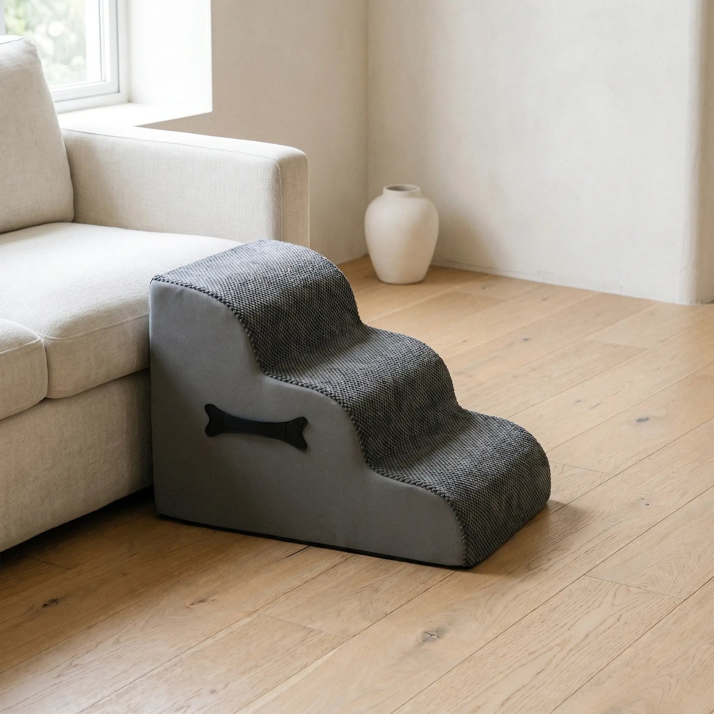 Holt soft dog stairs in living room context