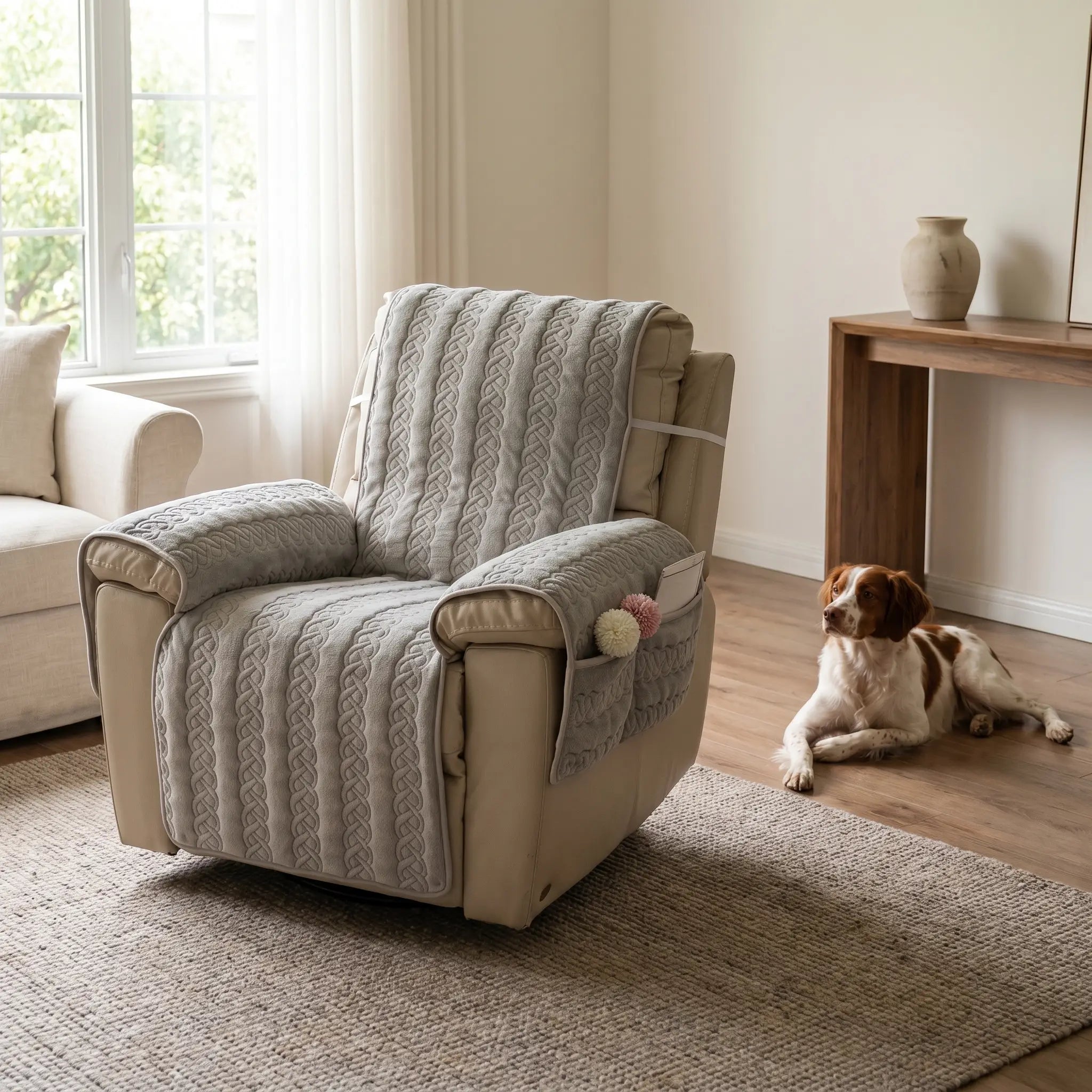 Ness recliner cover studio shot