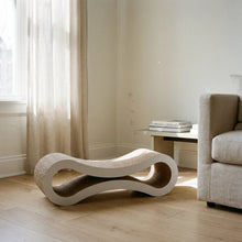 Nesta cat scratcher lounge in a Scandinavian living room