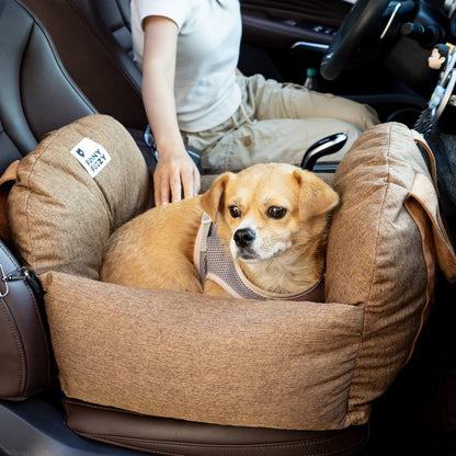 Linden - Dog Car Seat Bed with Safety Buckle, Dual-Use