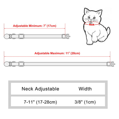Reef - Personalised Cat Collar with Engraved Nameplate and Bell