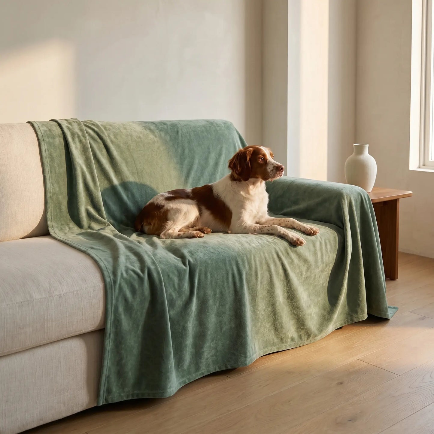 Dog with the Riven couch cover