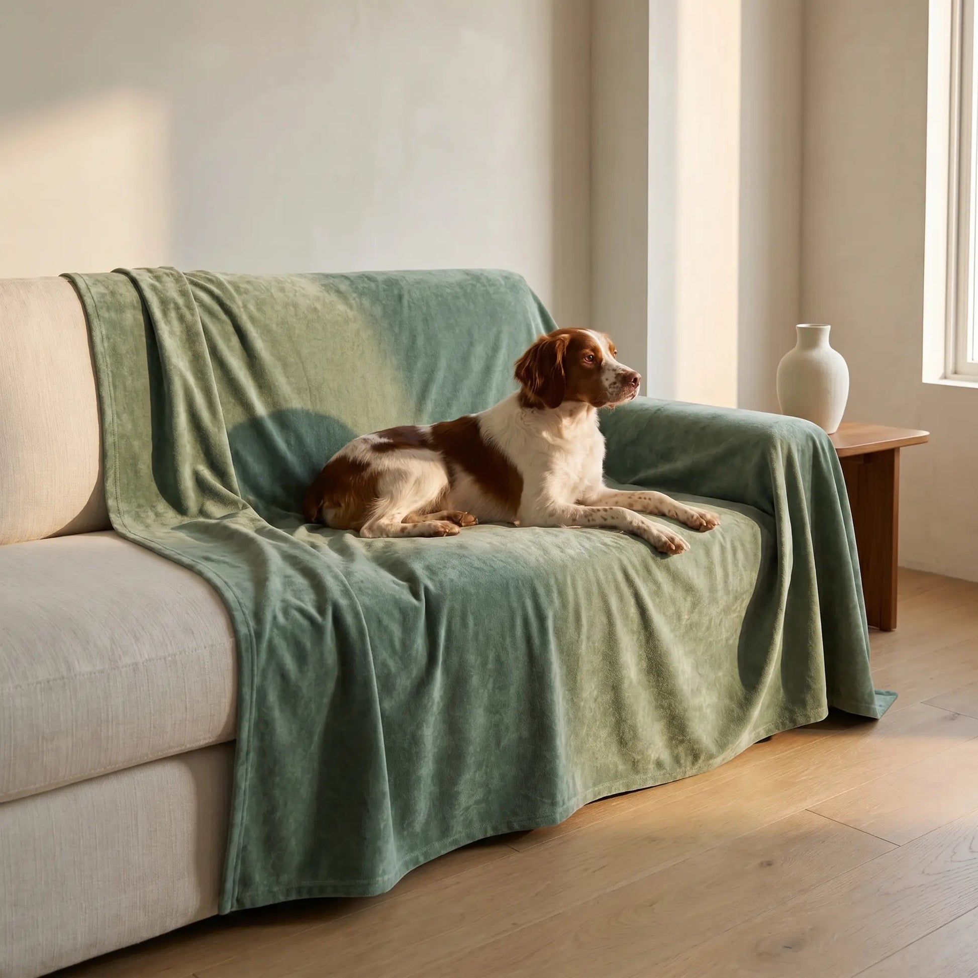 Dog with the Riven couch cover