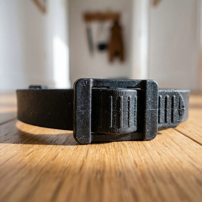 Sennen collar buckle and surface detail