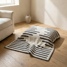 Stave chenille couch cover in living room context