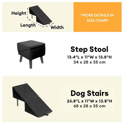 Thatch - 2-in-1 Convertible Dog Ramp and Step Stool