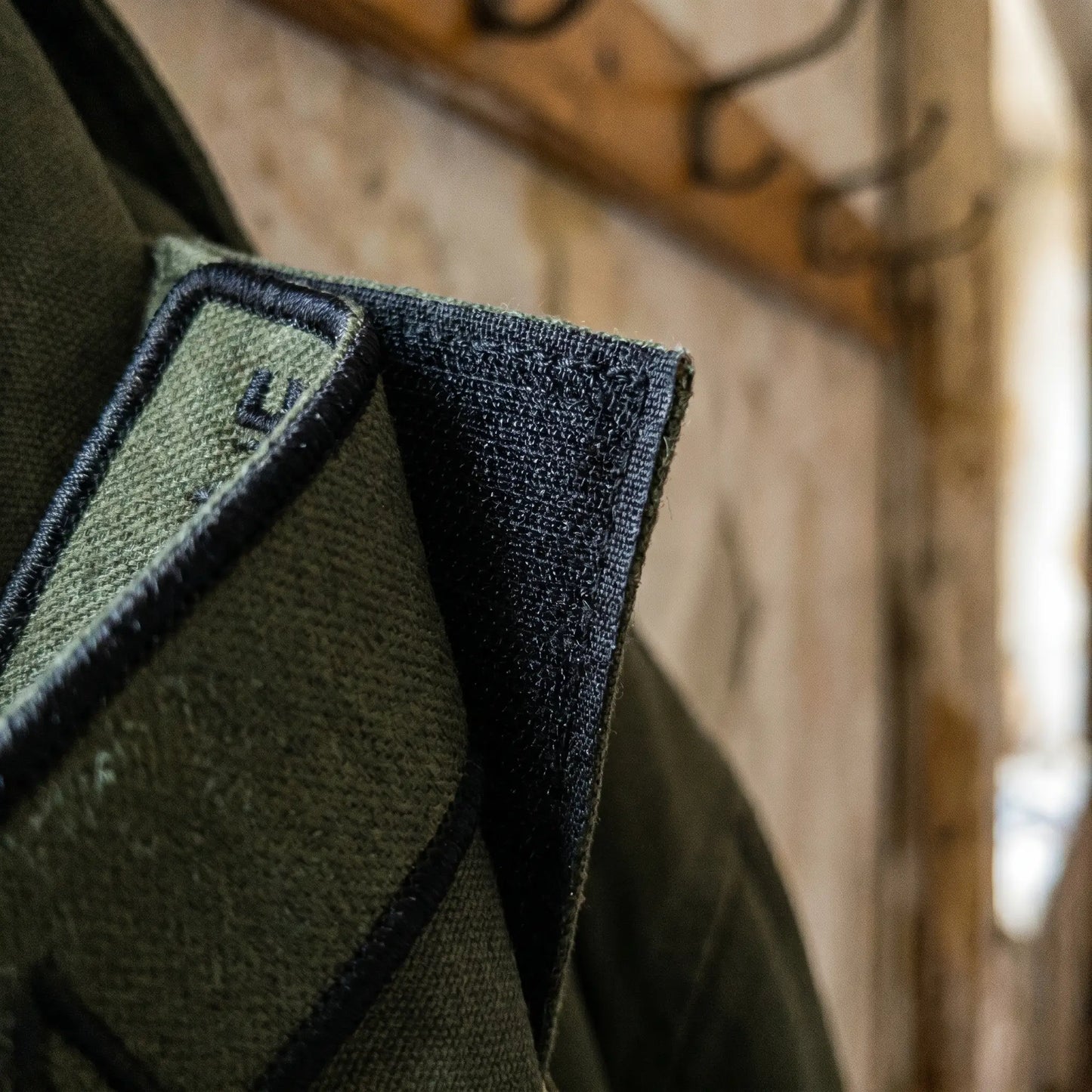 Trent name patch material detail